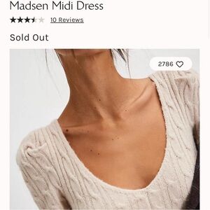 Madsen Midi OatMilk Free People Dress (SOLD OUT ON SITE!)